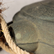 Japanese Antique Bronze Gong Waniguchi Temple Shrine Bell Meiji Era 22cm BOS9984