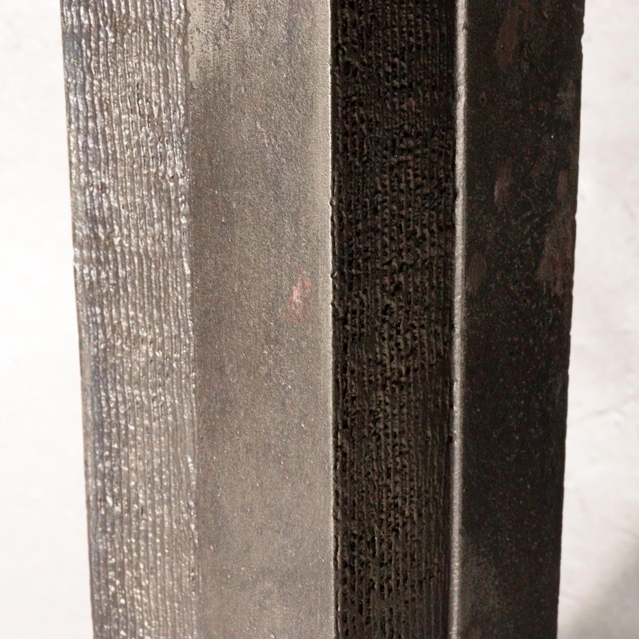 Living National Treasure Keiten Takahashi Iron & Flowing Copper Fusion Vase17