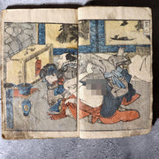 Antique Japanese Illustrated Book Koi Minato Nyogo no Shimada Vol.2 Attributed t3