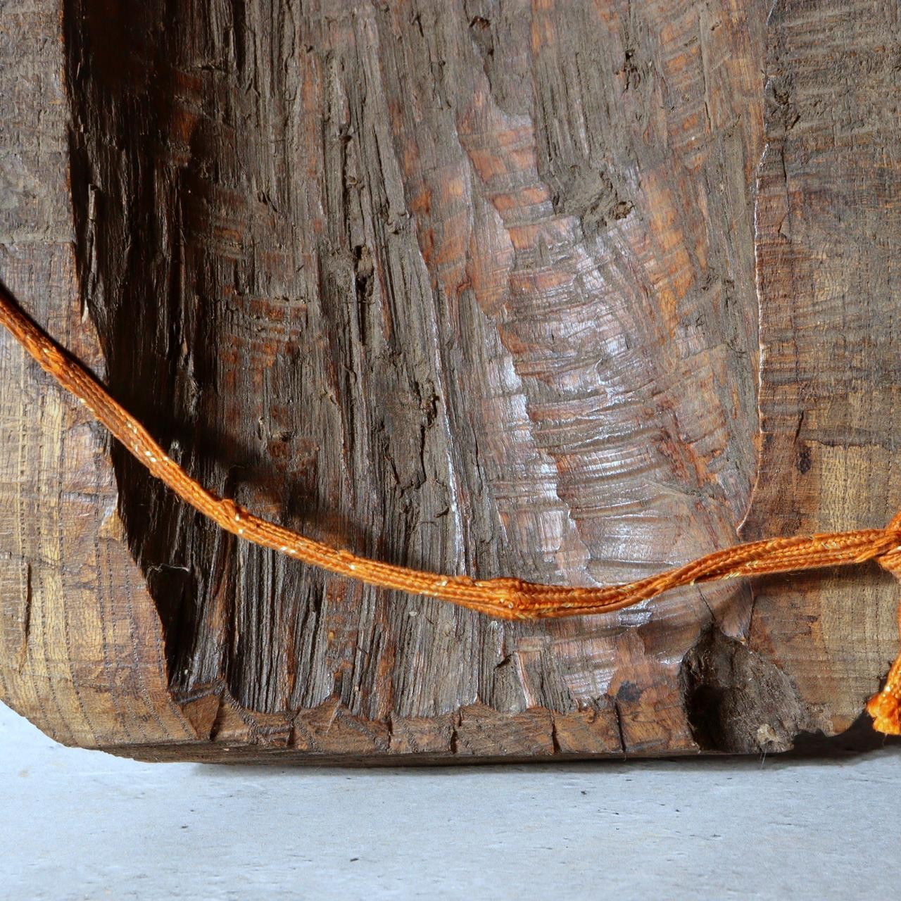 Japanese Antique Wood Carved Mask Usobuki Hyottoko Kyogen Folk Art 23cm3
