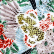 Late Edo Imari Iroe Porcelain Bowl Plate Nanbanjin Foreigners Ships PV31615