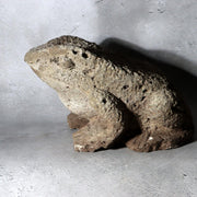 Japanese Carved Porous Stone Frog Sculpture Garden Ornament BT2565