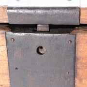 Antique Late Edo Japanese Wooden Kake Suzuri Portable Writing Box WO6206