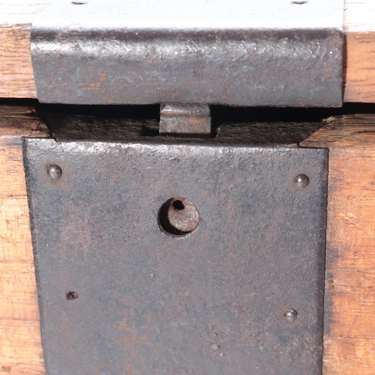 Antique Late Edo Japanese Wooden Kake Suzuri Portable Writing Box WO6206