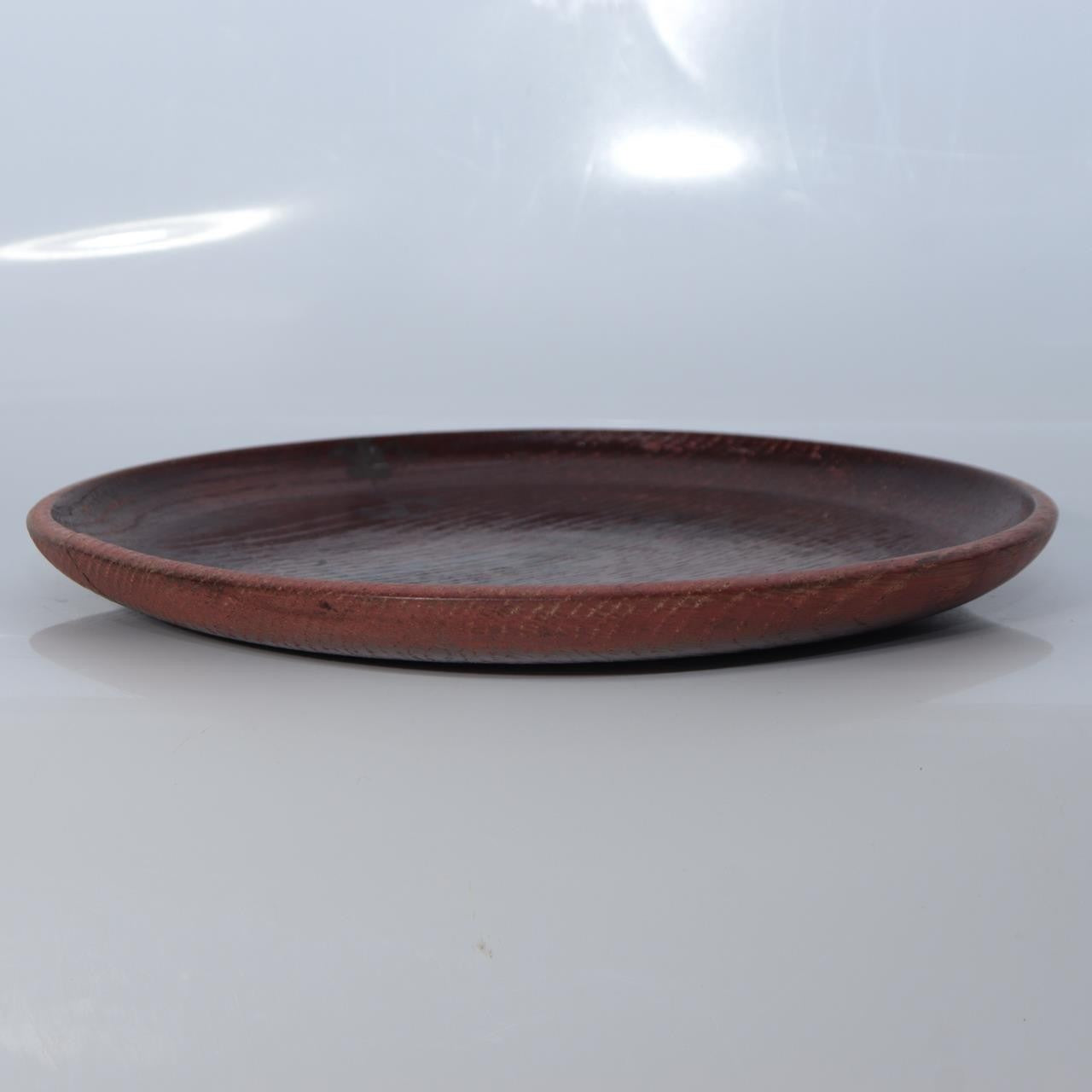 Vintage Japanese Chestnut Wood Round Trays Set of 2 Odate Shinmeisha Festival8