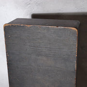 Japanese Vintage Tambour Roll-Top Wooden Box - "Jabara" Slatted Lid Showa Era13