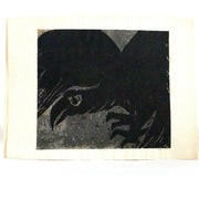 Japanese Woodblock Print Akiyama Iwao Habataki crow Signed Numbered Large Print3