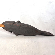Vintage Japanese Ceramic Fish Wall Vase Jizai Kagi Yokogi Hearth Hook PV3072