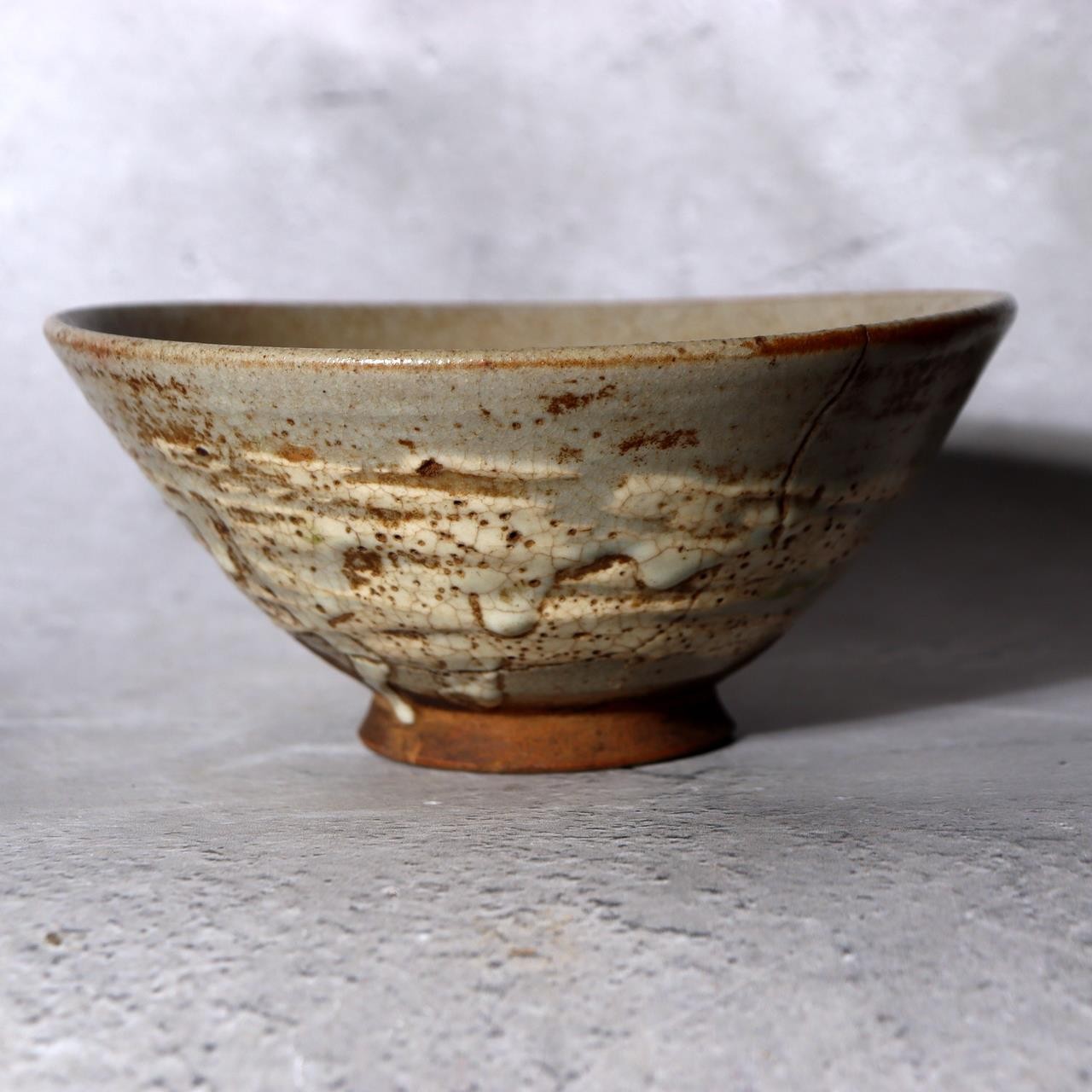 Antique Joseon Dynasty HakeMishima Natsuchawan Summer Tea Bowl  Original Box1