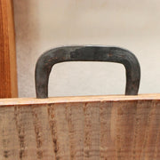 Japanese Antique Wood Kanban Shop Sign Kamawanu Sickle Ring Nu Rebus 72.5cm11