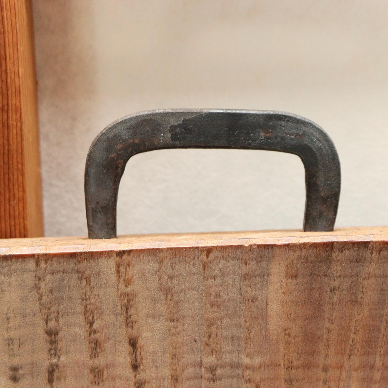 Japanese Antique Wood Kanban Shop Sign Kamawanu Sickle Ring Nu Rebus 72.5cm11