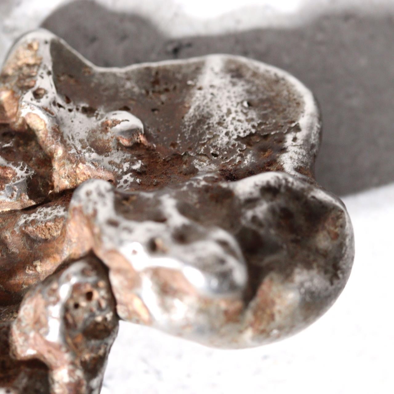 Unique Vintage Japanese Stainless Steel Suiseki 2-Piece Assembly Sculpture Stone12