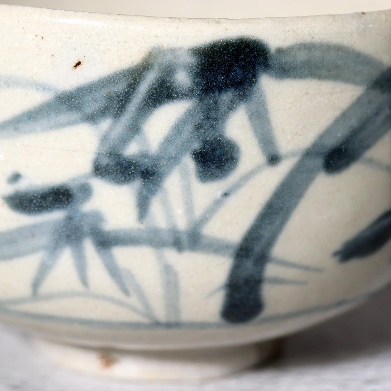 Antique Imari Hasami Kurawanka Ware Small Tea Cup Fluid Flora Kintsugi Edo13