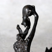 Japanese Bronze Kappa Statue by Takashi Omori Sculpture BOSa595