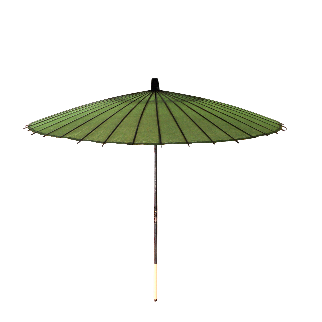 Japanese Wagasa Bamboo Umbrella Green Geisha Maiko Dance Prop Detachable WO5091
