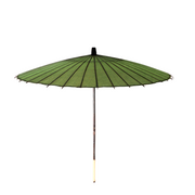 Japanese Wagasa Bamboo Umbrella Green Geisha Maiko Dance Prop Detachable WO5091