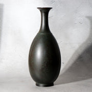 Japanese Cast Bronze Karakane Vase Shoei Kanamori Tomobako BV7695