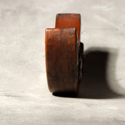 Antique Japanese Bizen Ware Hanging Vase Moon Rabbit Mochi Rare Design Pottery3