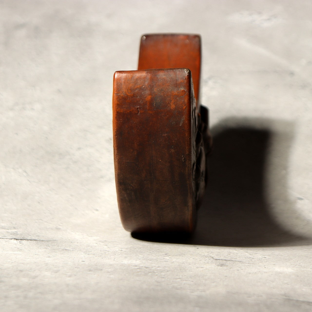 Antique Japanese Bizen Ware Hanging Vase Moon Rabbit Mochi Rare Design Pottery3