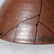 Late Edo Seto Ware Tetsuyu Iron Glaze Chawan Tea Bowl Kintsugi PCP3117