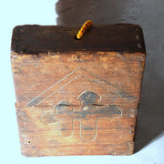 Japanese Antique Wooden Drawer Box House Marked “Yama-sa” No.3 Meiji Era WO55313