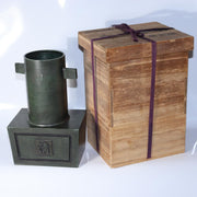 Masterpiece Ikebana Vase Kanamori Shoei Rikan Koryu School Takaoka Bronze Japan3
