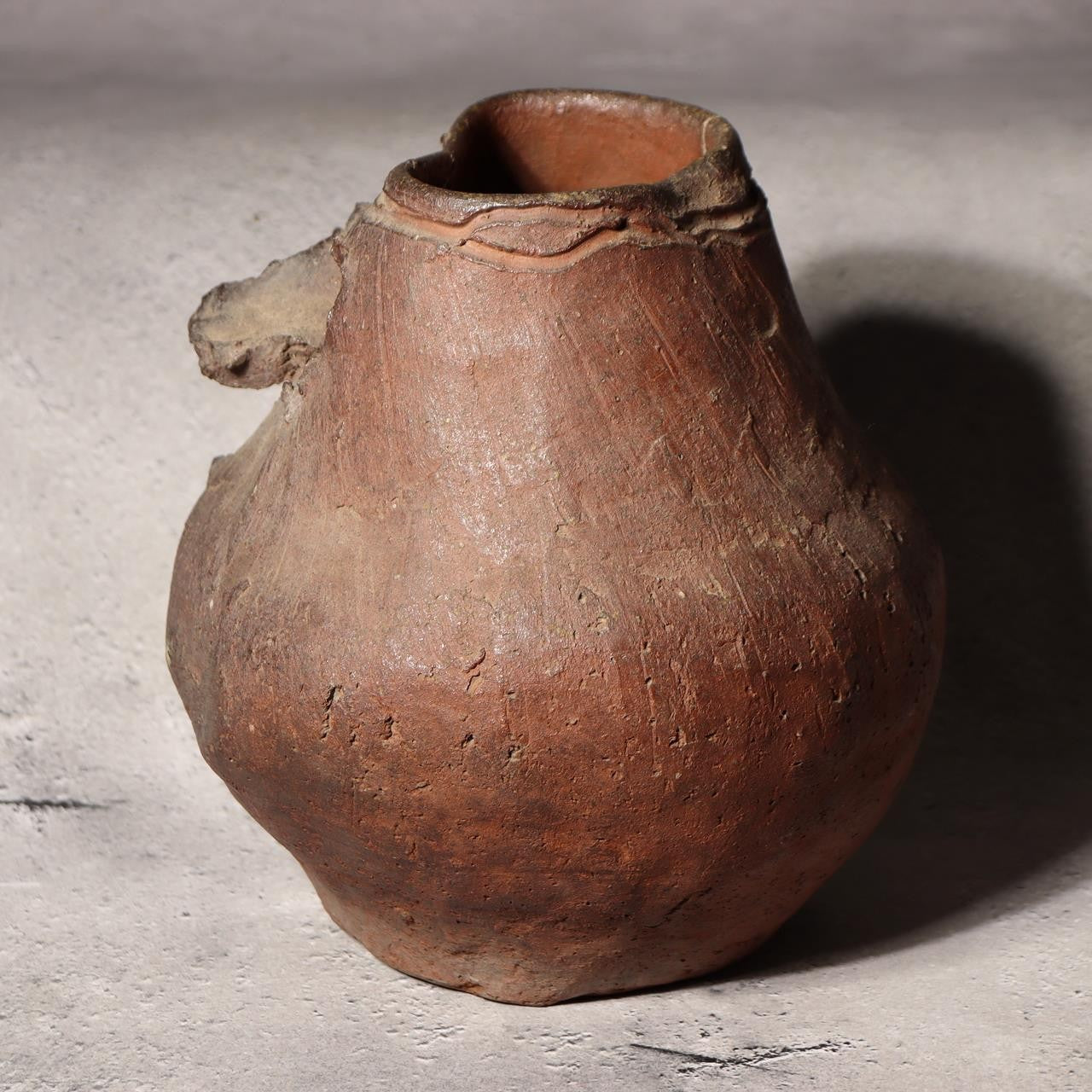 Japanese Pottery Flower Vase Crab Yaburebukuro Torn Sack Tokoname Rakuzan Style10