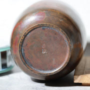 Japanese Cast Bronze Vase - Naoki Hara - Signed Tomobako Box Ikebana BV74013