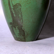 Takaoka Copperware Green Bronze Vase Japanese Flower Holder Ornament BV77313