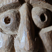 Japanese Antique Wood Carved Mask Usobuki Hyottoko Kyogen Folk Art 23cm16