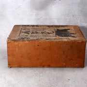 Antique Japanese Toyama Medicine Box  Fierce Bear Graphic  Folk Art Relic WO5958