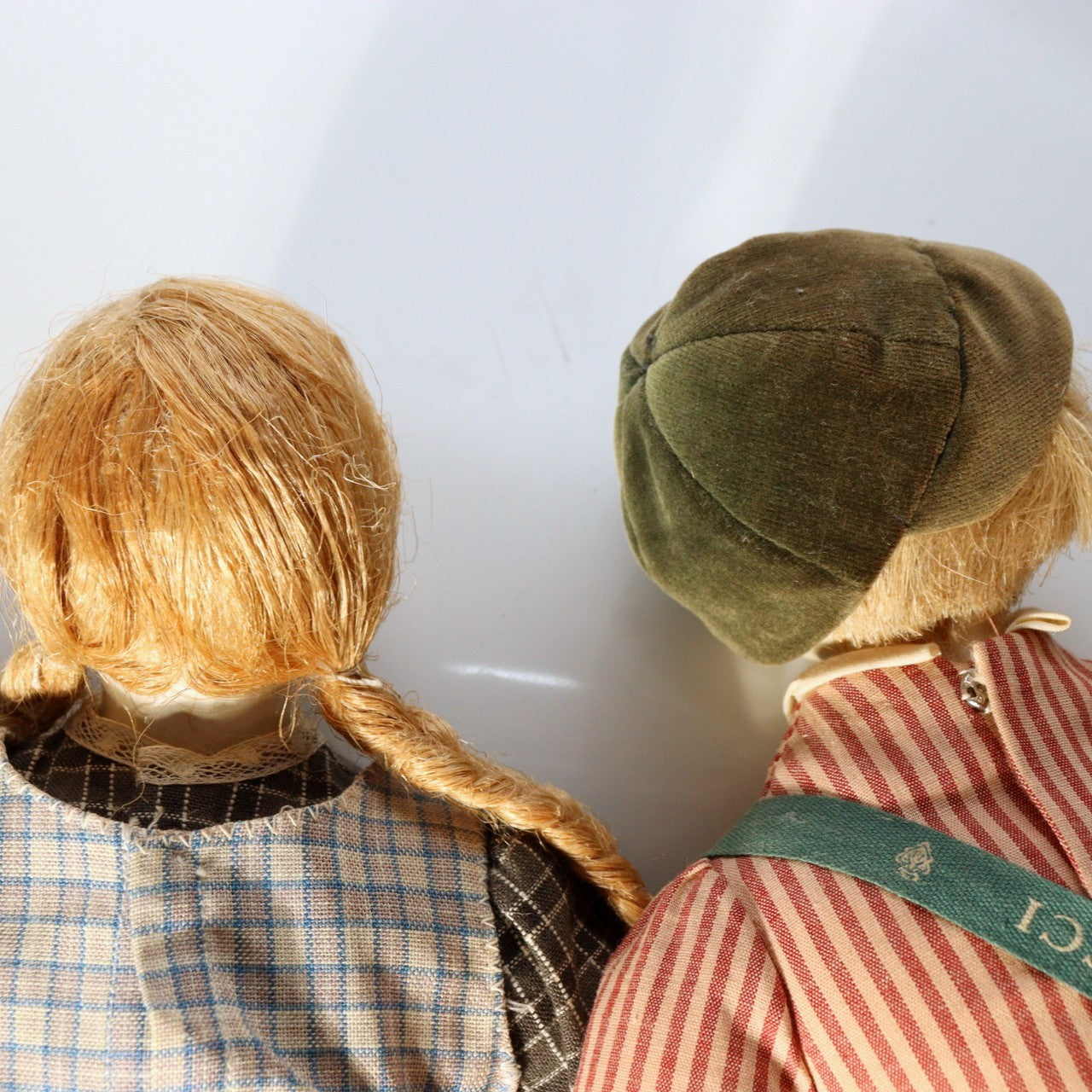Pair of Vintage Japanese Wooden Dolls Signed Sadako 1984 Boy Girl Set4