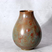 Fine Japanese Cast Bronze Vase Yamazato - Keiku Hasegawa Signed Tomobako BV7403