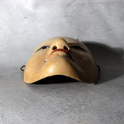 Japanese Carved Wooden Noh Mask Fushikizo Zonna with Bag MSK54710