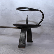Masterpiece Hand-Forged Iron Candlestick Izumo Swordsmith Hiromitsu Signed Japan20