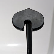 Vintage Japanese Black Lacquer Makie Vertical Sword Stand Katana Kake Landscape11
