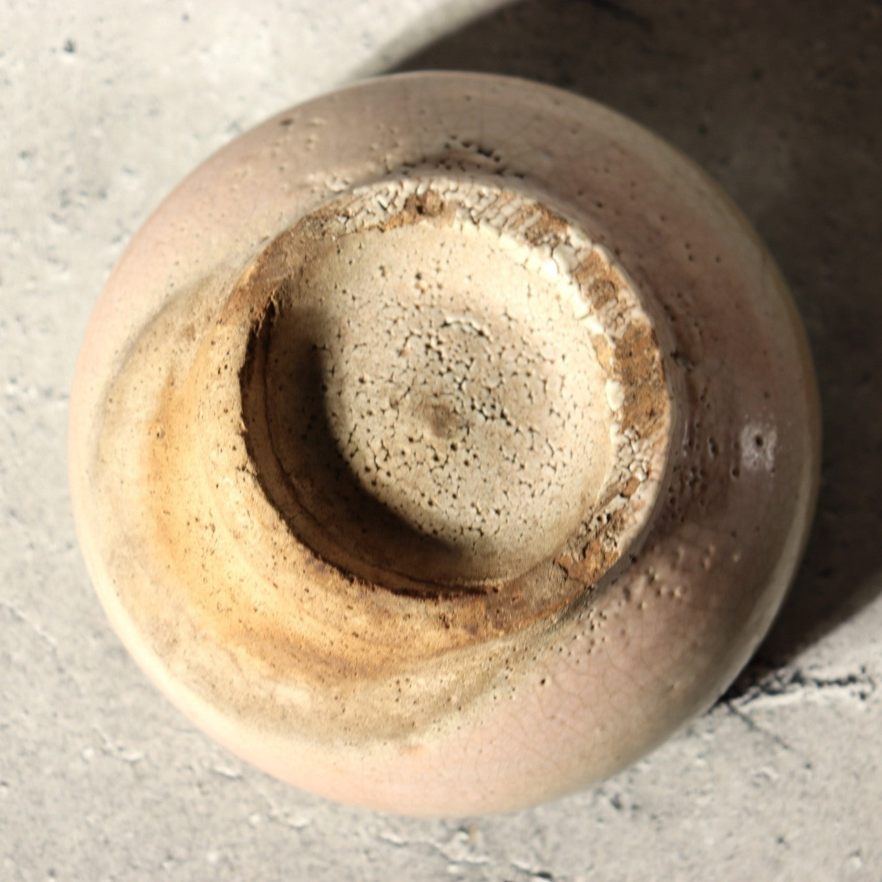 Antique Korean Bowl Joseon Dynasty 17th C Katade Hard Glaze Sake Cup Tea KRS17411