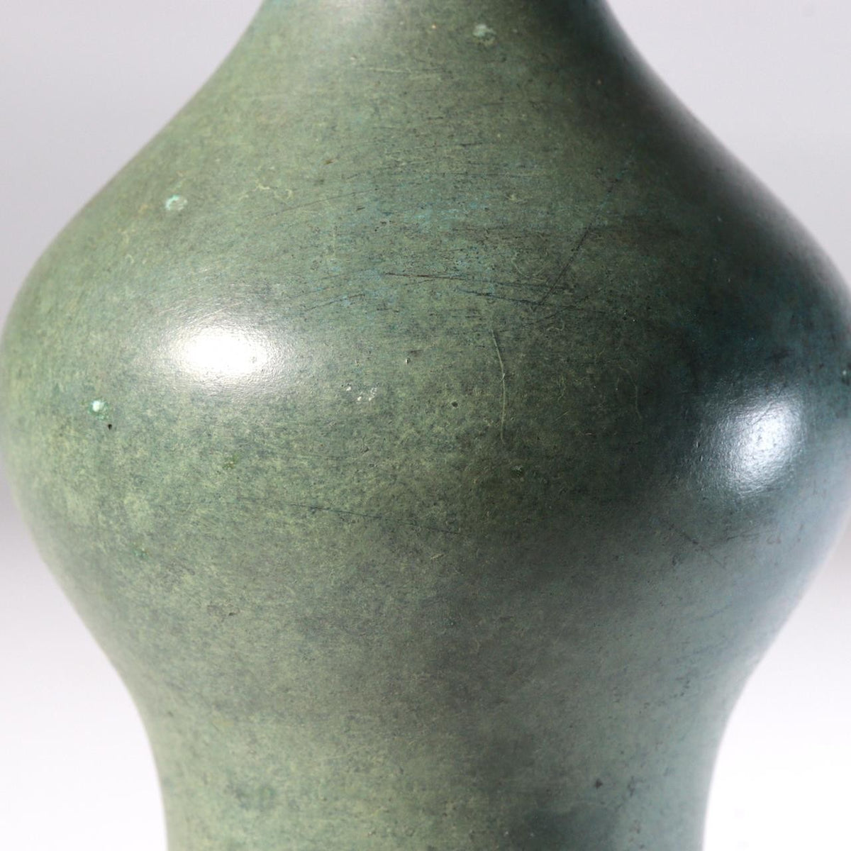 Vintage Japanese Copper Flower Vase Unique Shape Suibyo Water Jug7