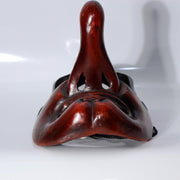 Japanese Antique Style Tengu Kimen Mask Dry Lacquer Kanshitsu Gyodo-men Ritual5