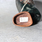 Japanese Suiseki Gifu Kujaku Kikkaseki Chrysanthemum Stone Wooden Base SS2419