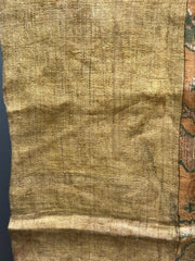 Antique 19th 20th C. Japanese Kinran Brocade Buddhist Textile Temple Banner Boro7