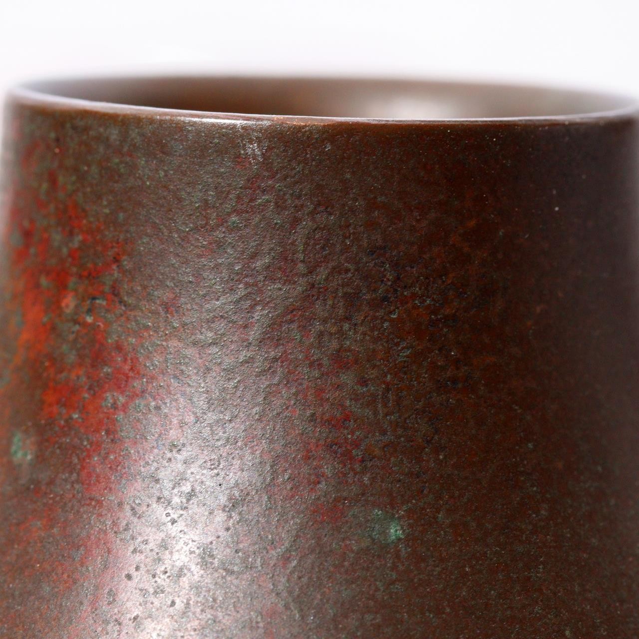 Masterpiece Japanese Bronze Vase Yoshihisa Hasegawa  Nationally Designated10