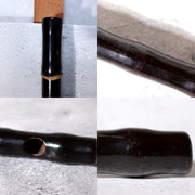 Authentic Edo  Japanese Shinobue Flute  Lacquer Antique Mitchell Flower Vase8