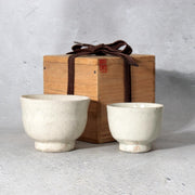 Korean Goryeo Ware Ceramic Teacups Pair Yi Bangja Tomobako PCP3160