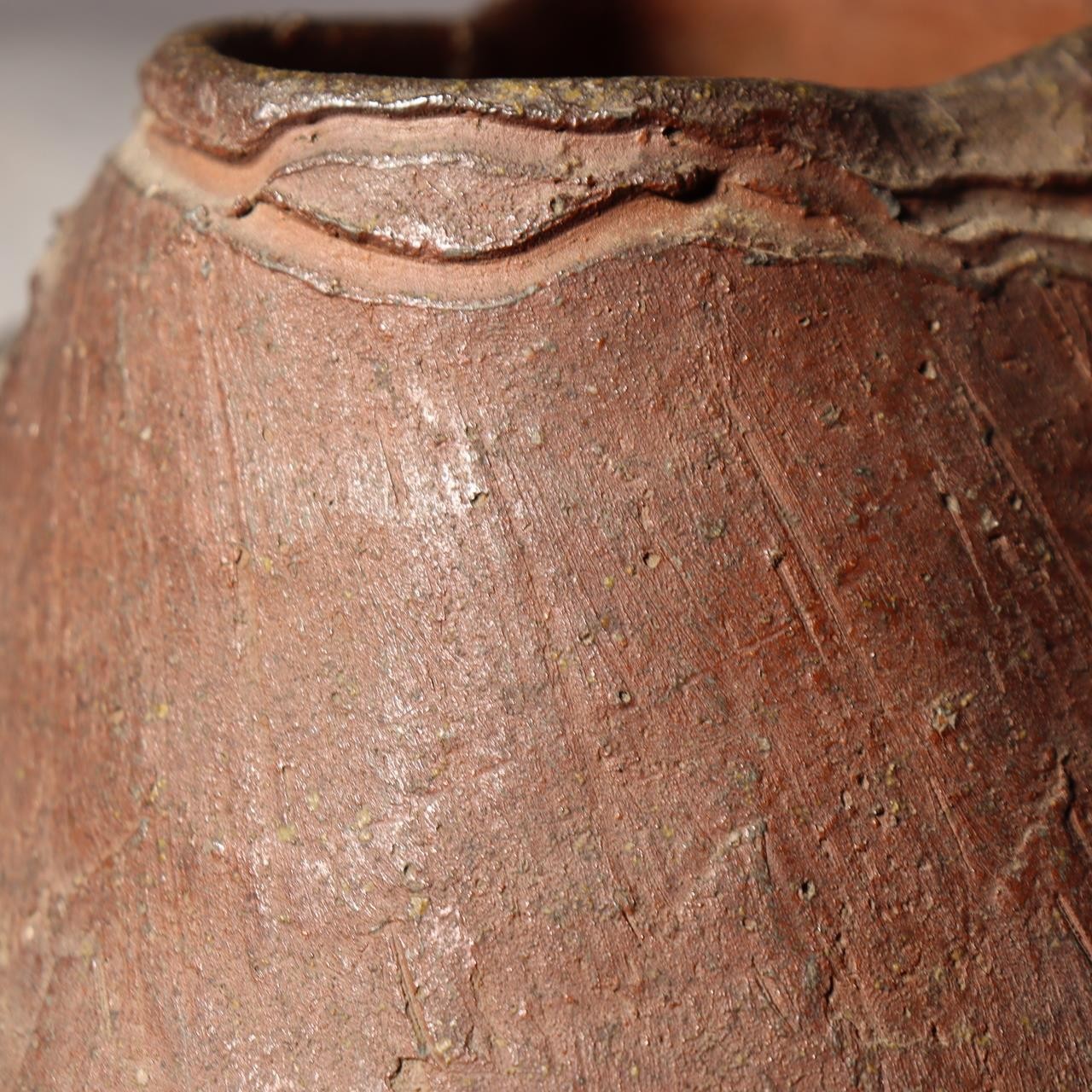 Japanese Pottery Flower Vase Crab Yaburebukuro Torn Sack Tokoname Rakuzan Style16