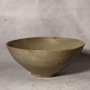 Antique Korean Celadon Tea Bowl Early Joseon Dynasty Sunakodai Kintsugi Box2