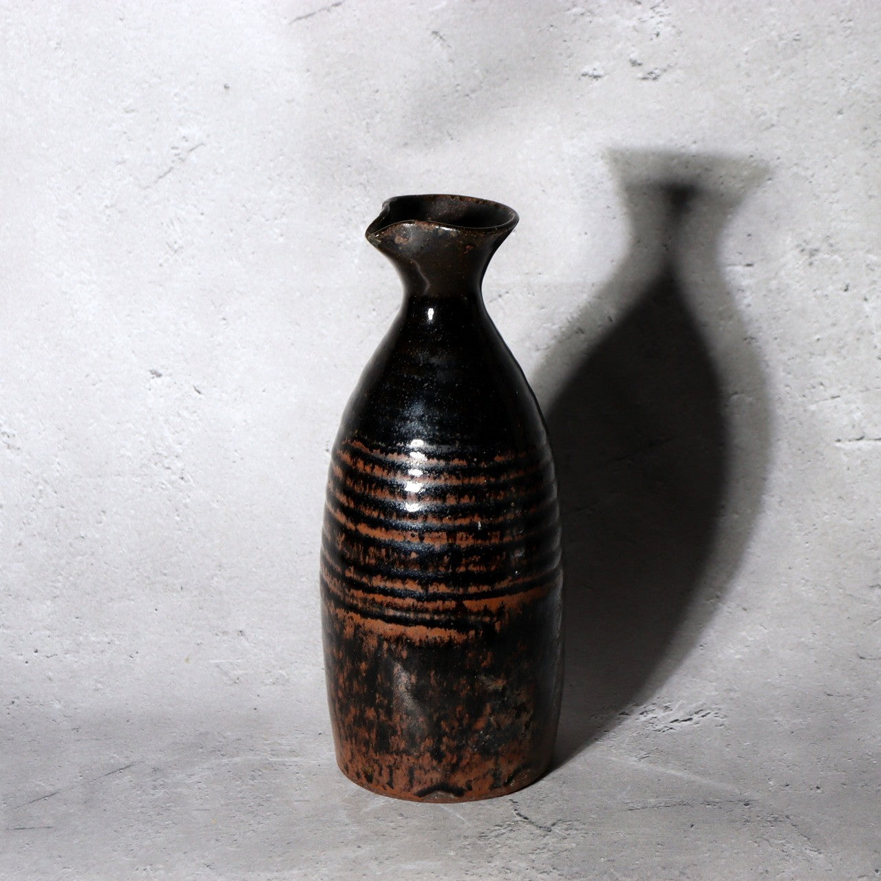 Antique Japanese Seba-yaki Pottery Tokkuri Sake Bottle Nagano Shinshu Vase8