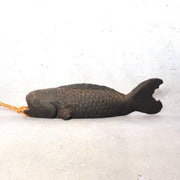 Vintage Japanese Ceramic Fish Wall Vase Jizai Kagi Yokogi Hearth Hook PV3073