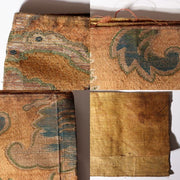 Antique Japanese Buddhist Kinran Brocade Temple Banner Dynamic Dragon Motif6