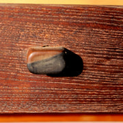 Japanese Antique Cabinet Kotansu Kurogaki Black Persimmon Keyaki Wood Shelf15